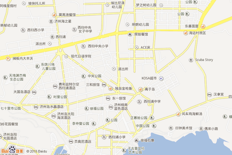 西归浦地图