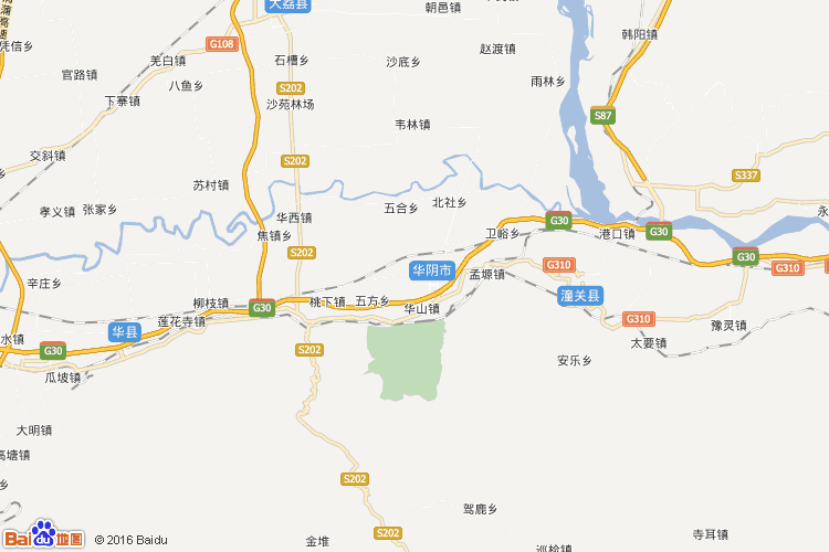华阴地图