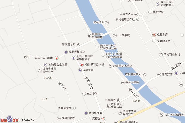 成县地图