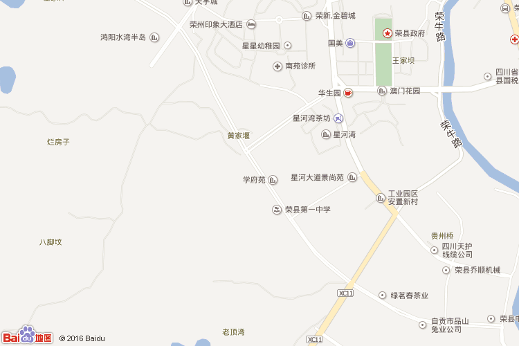 荣县地图
