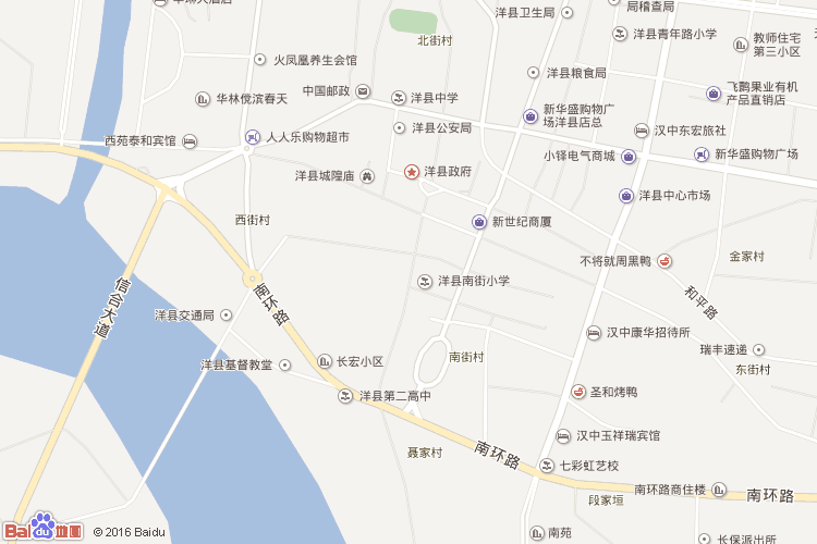 洋县地图