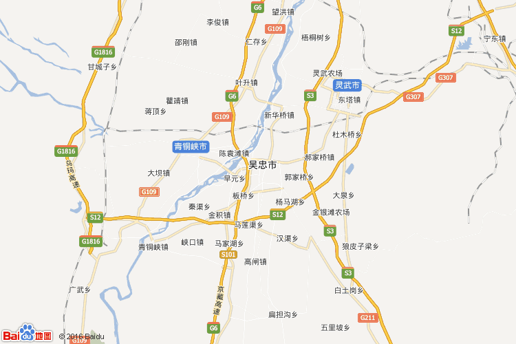 吴忠地图