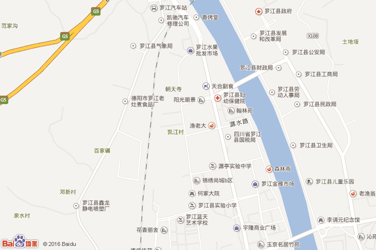 罗江地图