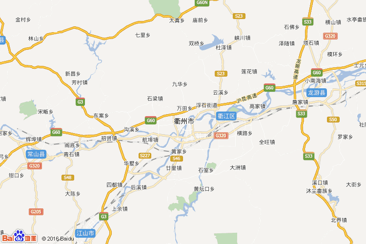 衢州地图