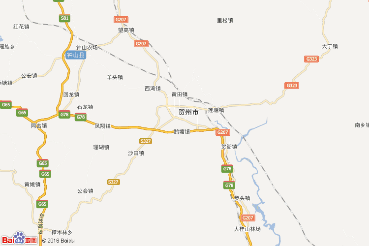 贺州地图