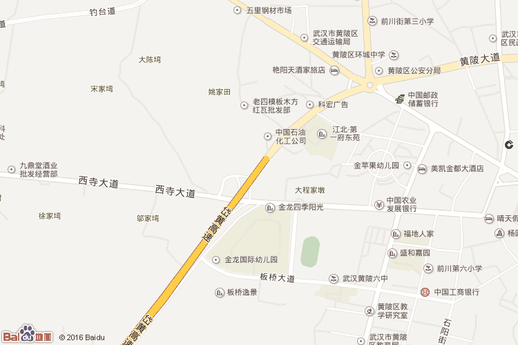 黄陂地图