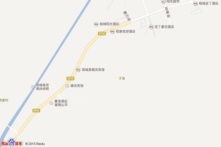 稻城地图