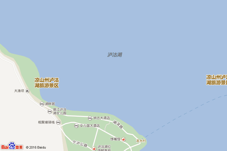 泸沽湖地图