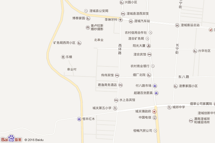 澄城地图