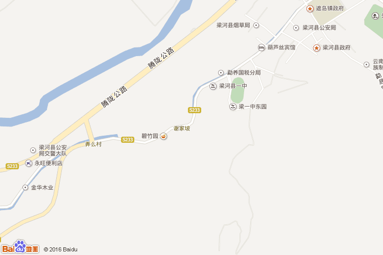 梁河地图