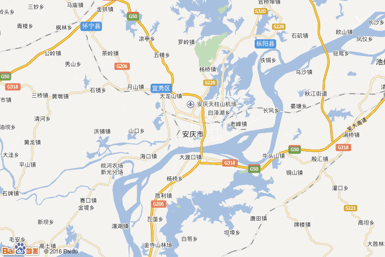 安庆地图
