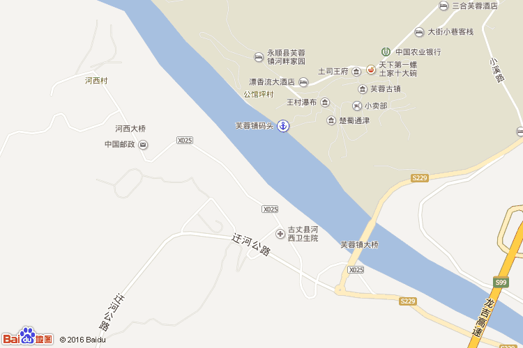 芙蓉镇地图图片