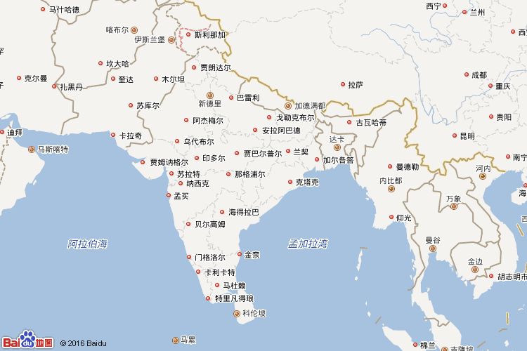印度地圖