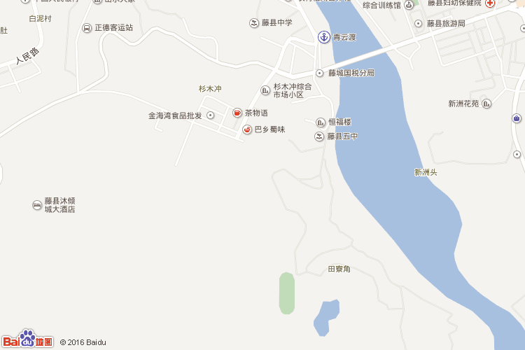 藤县地图