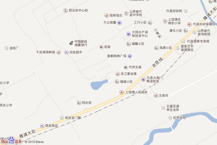 代县地图
