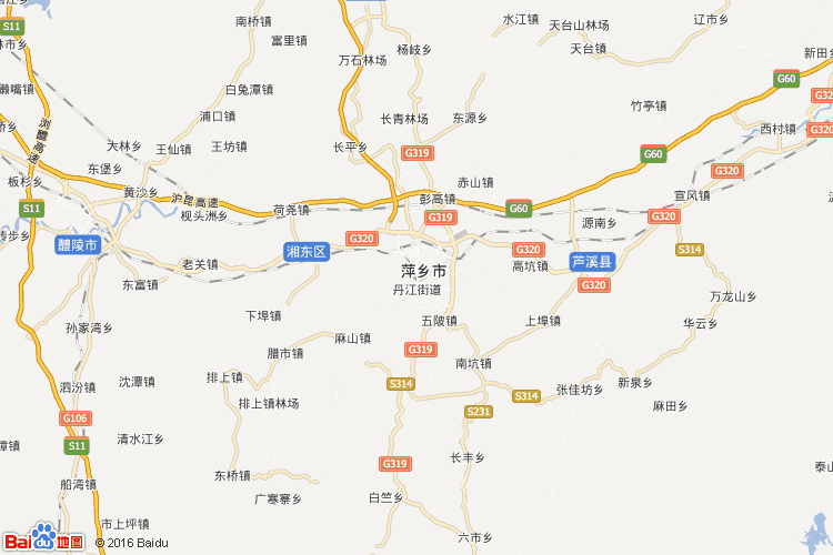 萍乡地图