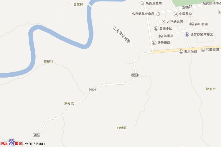 高县地图
