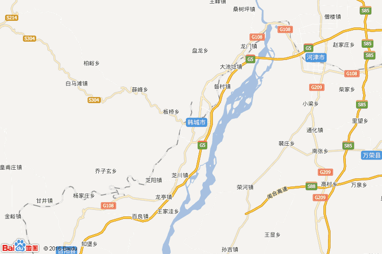 韩城地图图片