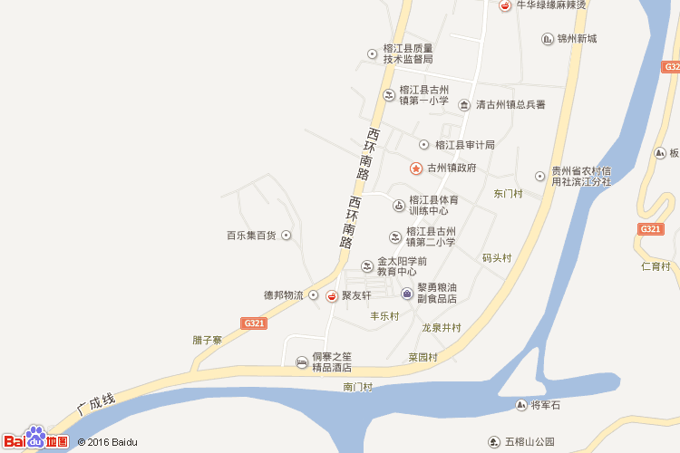 榕江地图