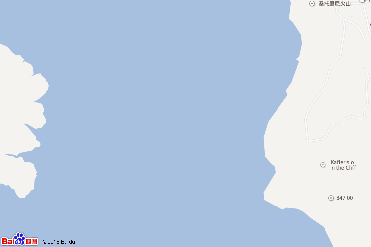 圣托里尼岛地图