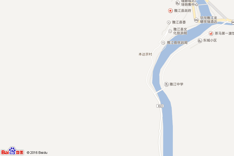 雅江地图