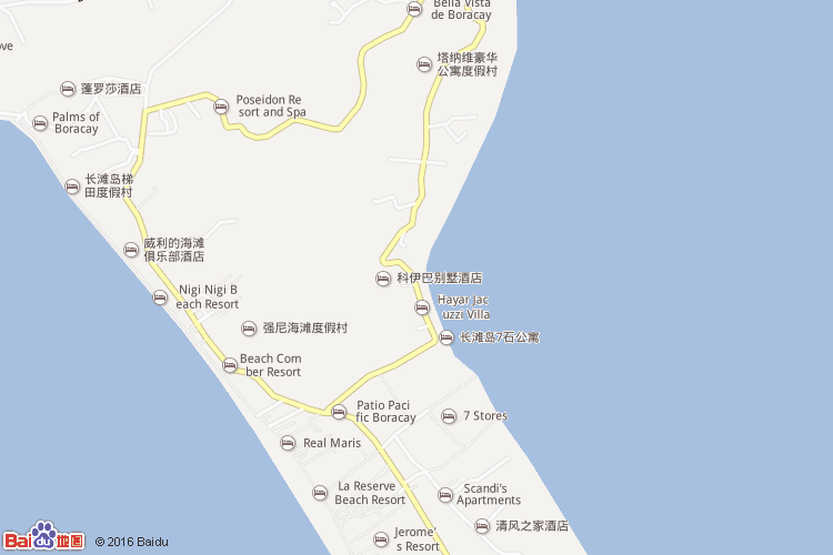 长滩岛地图