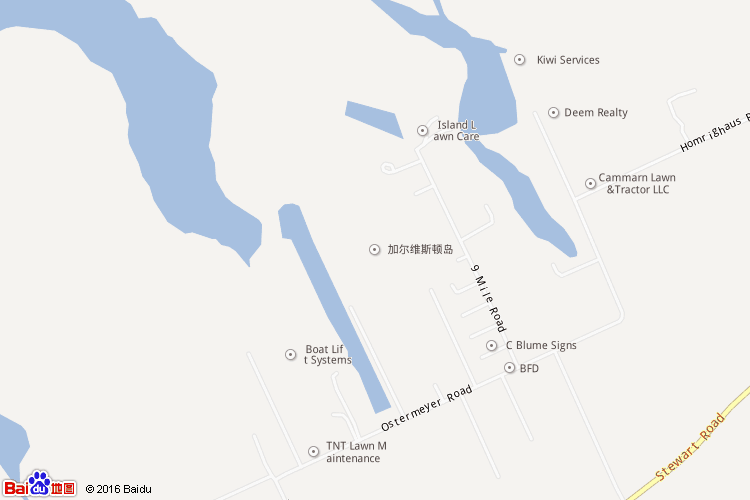 加尔维斯顿岛地图
